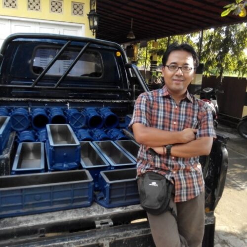 cetakan tes beton siap kirim