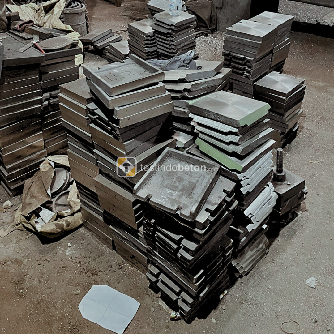 Bahan untuk membuat cetakan beton kubus