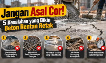 kesalahan yang bikin beton rentan retak